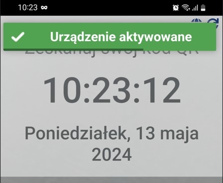 Registo aktywacja urządzenia