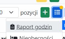 Raport nad listą czasu pracy