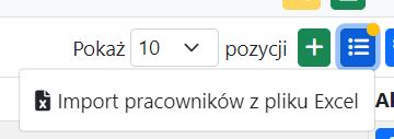 Import nad listą pracowników
