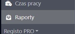 Raport w menu